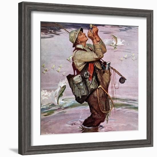 "The Fish are Jumping", May 19, 1951-Mead Schaeffer-Framed Giclee Print