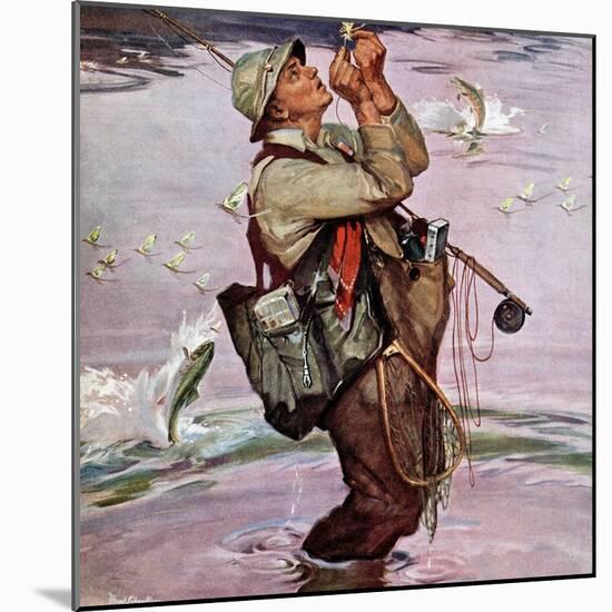 "The Fish are Jumping", May 19, 1951-Mead Schaeffer-Mounted Giclee Print