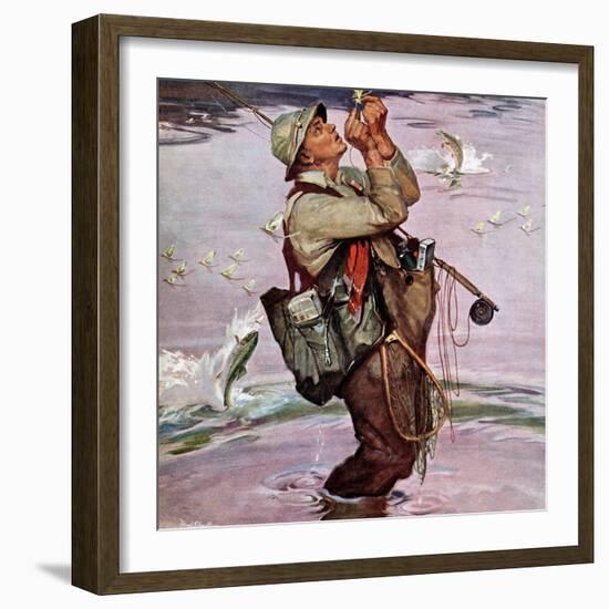 "The Fish are Jumping", May 19, 1951-Mead Schaeffer-Framed Premium Giclee Print
