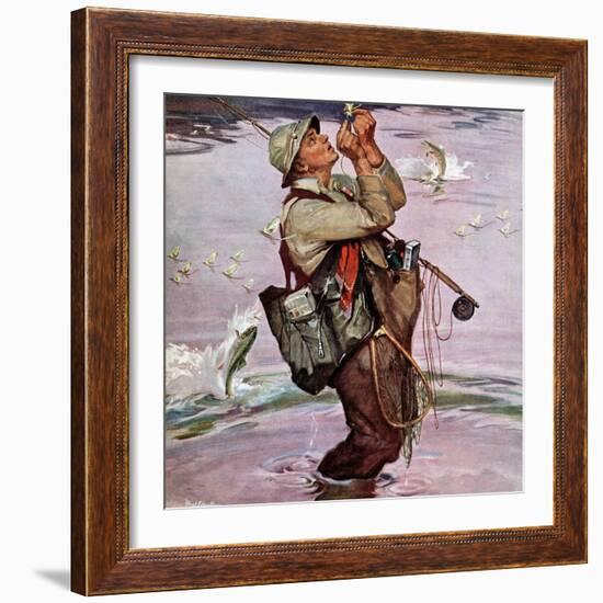 "The Fish are Jumping", May 19, 1951-Mead Schaeffer-Framed Premium Giclee Print