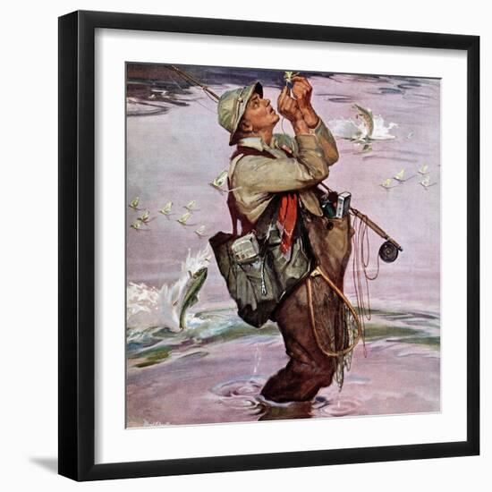 "The Fish are Jumping", May 19, 1951-Mead Schaeffer-Framed Premium Giclee Print