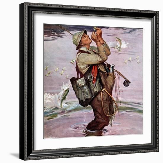 "The Fish are Jumping", May 19, 1951-Mead Schaeffer-Framed Premium Giclee Print