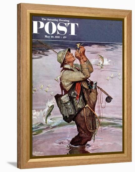 "The Fish are Jumping" Saturday Evening Post Cover, May 19, 1951-Mead Schaeffer-Framed Premier Image Canvas