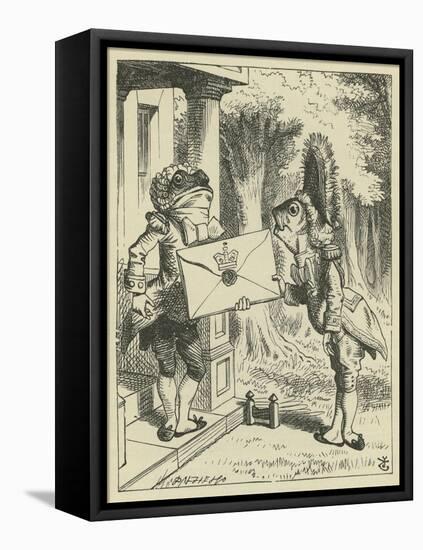 The Fish-Footman, Lewis Carroll-John Tenniel-Framed Premier Image Canvas