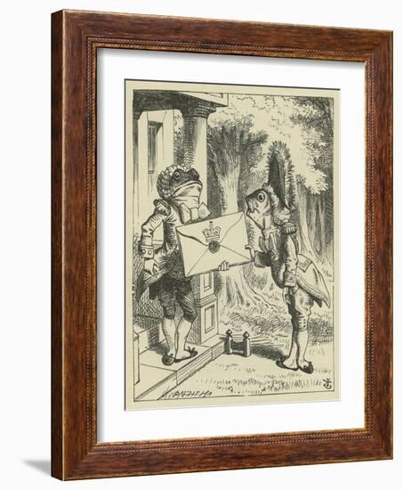 The Fish-Footman, Lewis Carroll-John Tenniel-Framed Giclee Print