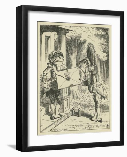 The Fish-Footman, Lewis Carroll-John Tenniel-Framed Giclee Print