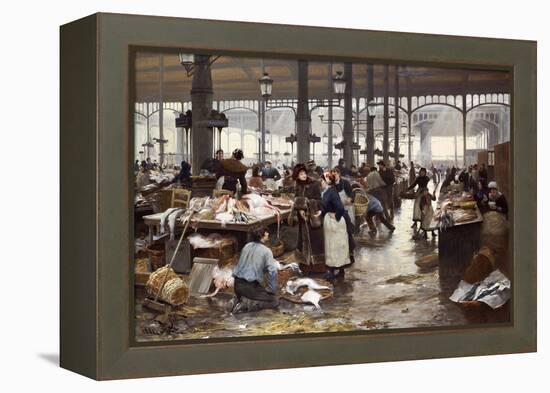 The Fish Hall at the Central Market, 1881-Victor Gilbert-Framed Premier Image Canvas