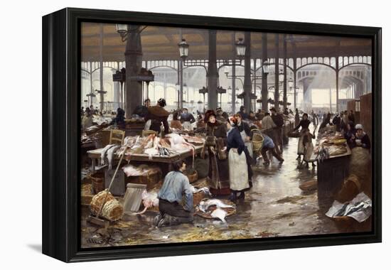 The Fish Hall at the Central Market, 1881-Victor Gilbert-Framed Premier Image Canvas