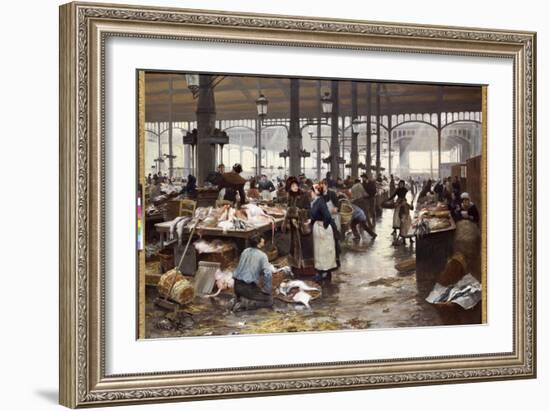 The Fish Hall at the Central Market-Victor Gabriel Gilbert-Framed Giclee Print