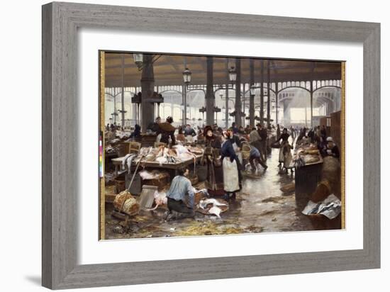 The Fish Hall at the Central Market-Victor Gabriel Gilbert-Framed Giclee Print