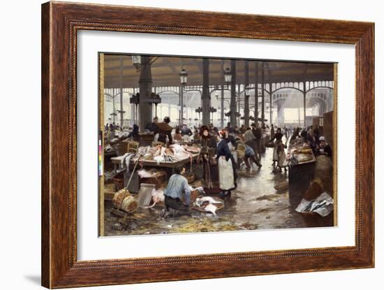 The Fish Hall at the Central Market-Victor Gabriel Gilbert-Framed Giclee Print