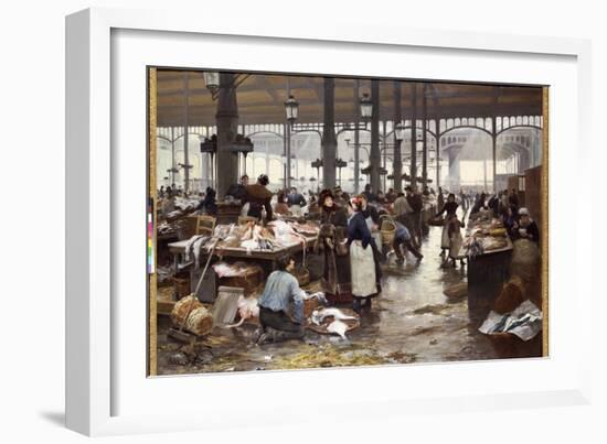 The Fish Hall at the Central Market-Victor Gabriel Gilbert-Framed Giclee Print