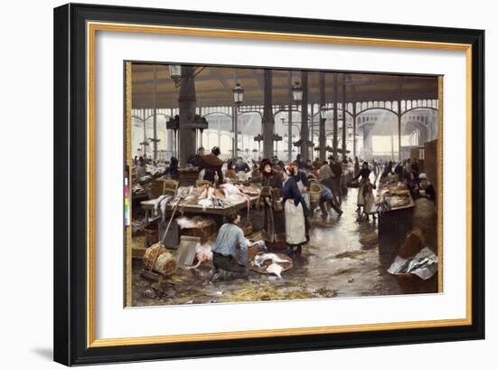 The Fish Hall at the Central Market-Victor Gabriel Gilbert-Framed Giclee Print