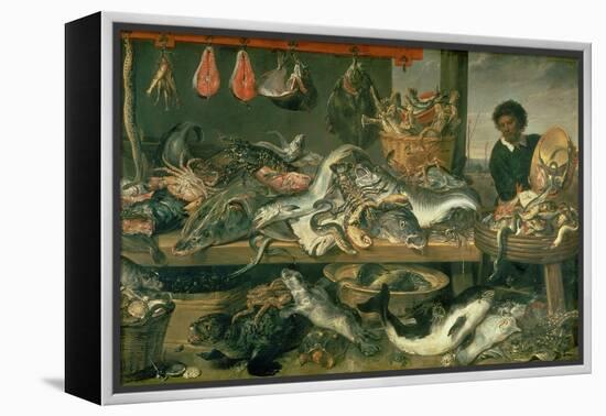 The Fish Market, 1618-21-Frans Snyders Or Snijders-Framed Premier Image Canvas