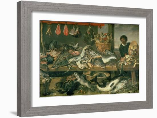 The Fish Market, 1618-21-Frans Snyders Or Snijders-Framed Giclee Print
