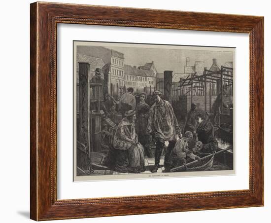 The Fish-Market at Berlin-Edward Frederick Brewtnall-Framed Giclee Print