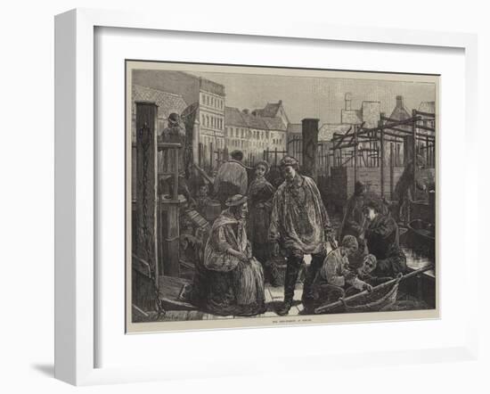 The Fish-Market at Berlin-Edward Frederick Brewtnall-Framed Giclee Print