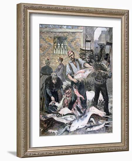 The Fish Market, Paris, 1893-Henri Meyer-Framed Giclee Print