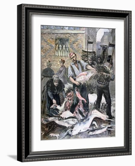 The Fish Market, Paris, 1893-Henri Meyer-Framed Giclee Print