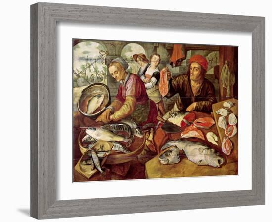 The Fish Market-Joachim Bueckelaer-Framed Giclee Print