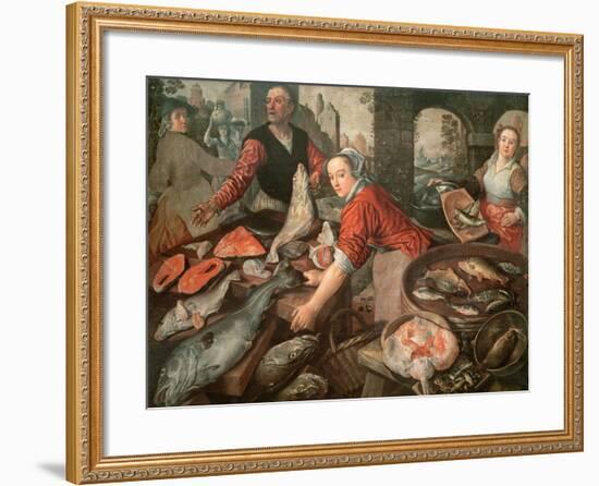 The Fish Market-Joachim Bueckelaer-Framed Giclee Print