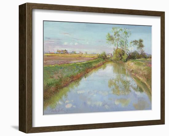 The Fish Pool, Autumn-Timothy Easton-Framed Giclee Print