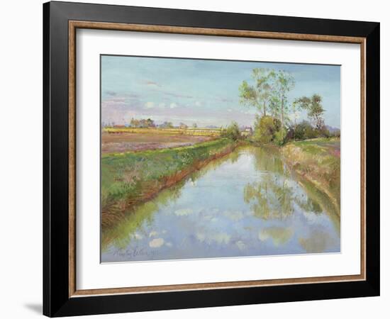 The Fish Pool, Autumn-Timothy Easton-Framed Giclee Print