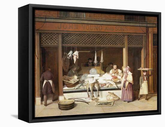 The Fish Shop-Jacques-Laurent Agasse-Framed Premier Image Canvas