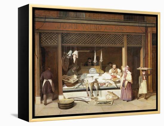 The Fish Shop-Jacques-Laurent Agasse-Framed Premier Image Canvas