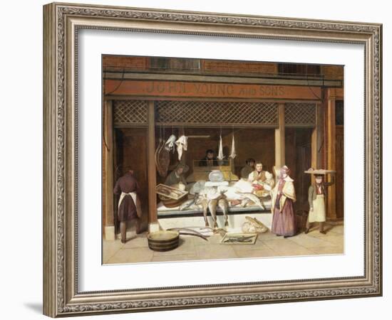 The Fish Shop-Jacques-Laurent Agasse-Framed Giclee Print