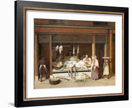 The Fish Shop-Jacques-Laurent Agasse-Framed Giclee Print