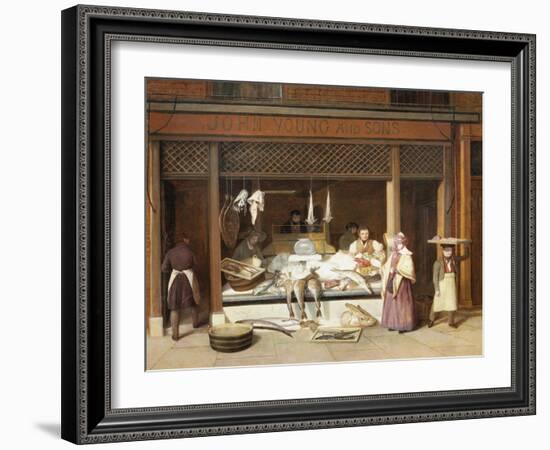 The Fish Shop-Jacques-Laurent Agasse-Framed Giclee Print