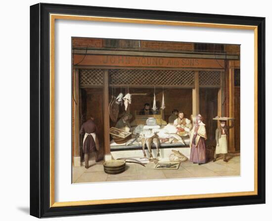 The Fish Shop-Jacques-Laurent Agasse-Framed Giclee Print