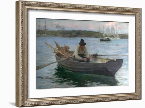 The Fisherman, 1888-89-Henry Scott Tuke-Framed Giclee Print