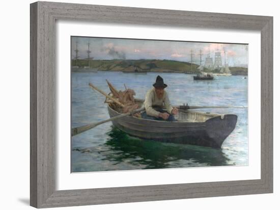 The Fisherman, 1888-89-Henry Scott Tuke-Framed Giclee Print