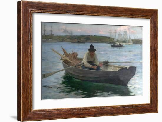 The Fisherman, 1888-89-Henry Scott Tuke-Framed Giclee Print