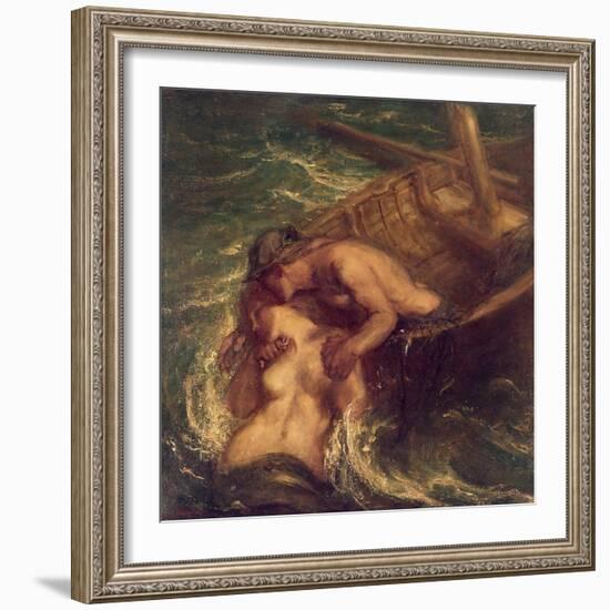 The Fisherman and the Mermaid, 1901-03-Charles Haslewood Shannon-Framed Giclee Print