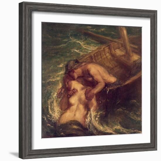 The Fisherman and the Mermaid, 1901-03-Charles Haslewood Shannon-Framed Giclee Print