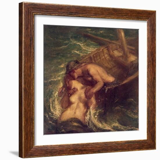 The Fisherman and the Mermaid, 1901-03-Charles Haslewood Shannon-Framed Giclee Print