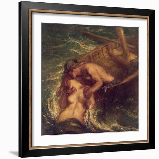 The Fisherman and the Mermaid, 1901-03-Charles Haslewood Shannon-Framed Giclee Print