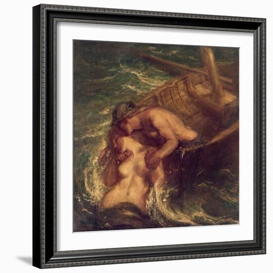 The Fisherman and the Mermaid, 1901-03-Charles Haslewood Shannon-Framed Giclee Print