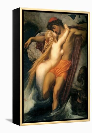 The Fisherman and the Siren-Frederick Leighton-Framed Stretched Canvas