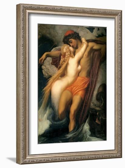 The Fisherman and the Siren-Frederick Leighton-Framed Art Print