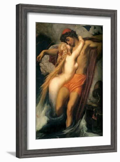 The Fisherman and the Siren-Frederick Leighton-Framed Art Print