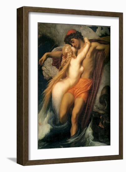 The Fisherman and the Siren-Frederick Leighton-Framed Art Print