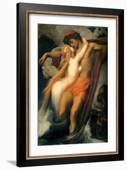 The Fisherman and the Siren-Frederick Leighton-Framed Art Print