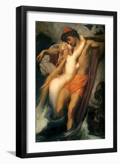 The Fisherman and the Siren-Frederick Leighton-Framed Art Print