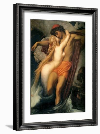 The Fisherman and the Siren-Frederick Leighton-Framed Art Print