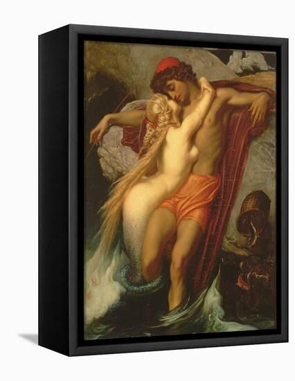 The Fisherman and the Syren: from a Ballad by Goethe, 1857-Frederick Leighton-Framed Premier Image Canvas