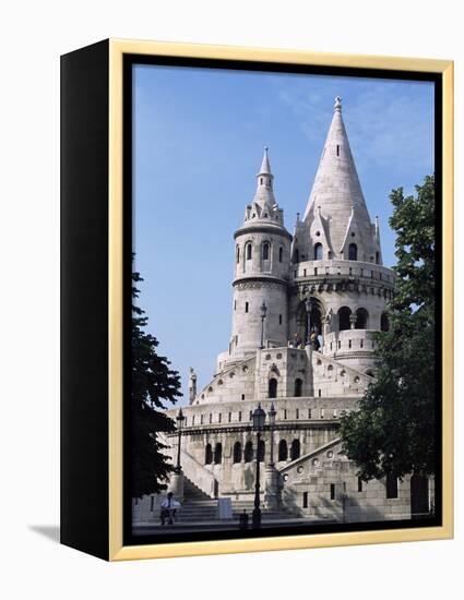 The Fisherman's Bastion in the Castle Area of Old Buda, Budapest, Hungary-R H Productions-Framed Premier Image Canvas